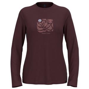 Odlo  Women's Merino 200 Nature Lover Crew Neck L/S - Merinoshirt, bruin