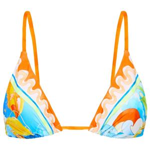 Seafolly  Women's Aquarius Reversible Longline Slide Tri - Bikinitop, meerkleurig