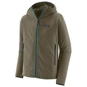 Patagonia  R1 Techface Hoody - Softshelljack, olijfgroen