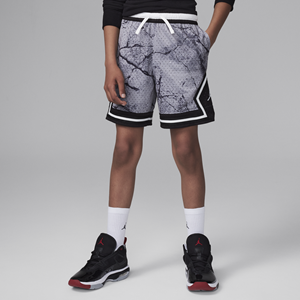 Jordan Dri-FIT MJ Sport Diamond kindershorts met print - Grijs