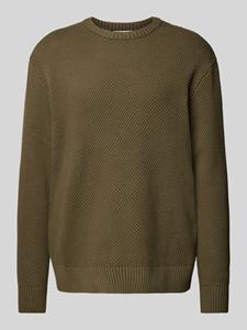 Selected Homme Gebreide pullover met ribboorden, model 'HENNY'