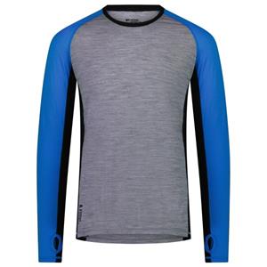 Mons Royale  Temple Tech L/S - Merino-ondergoed, blauw