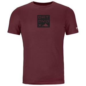 Ortovox  185 Merino Square TS - Merinoshirt, winetasting