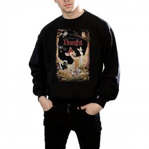 Bambi heren retro poster katoenen sweatshirt