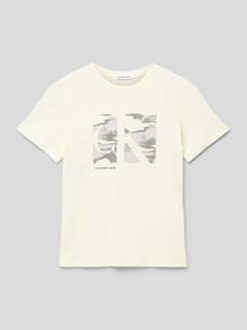 Calvin Klein Jeans T-shirt met label- en motiefprint, model 'SERENITY MONOGRAM'