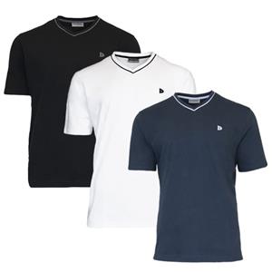 Donnay Donnay Heren - 3-Pack - T-Shirt Jason - Zwart / Wit / Navy