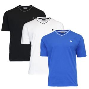 Donnay Donnay Heren - 3-Pack - T-Shirt Jason - Zwart / Wit / Cobalt