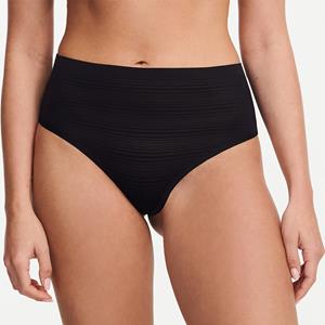 Chantelle SoftStretch Stripes High Waist g-string, zwart