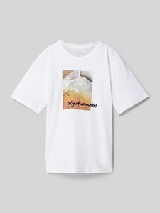 Calvin Klein Jeans Relaxed fit T-shirt met motiefprint, model 'CITY SCENE'