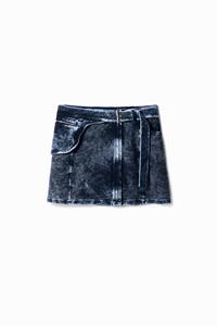 Desigual Nathy Peluso minirok met heuptasje - BLUE