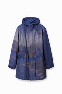 Desigual Gewatteerde parka met uitneembaar jack - BLUE