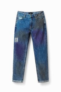 Desigual Rechte jeans met kleurverloop - BLUE