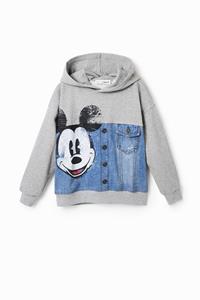 Desigual Oversized sweatshirt Mickey Mouse - BLACK