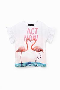 Desigual T-shirt met flamingo's - RED