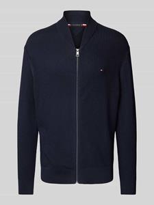 Tommy Hilfiger Regular fit gebreid jack met ritssluiting