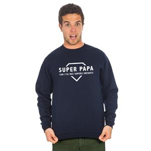 We are family Herensweater - SUPER DAD OMDAT IK SUPER KINDEREN 2 WAF HEB