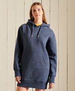 Superdry Vrouwen Geborduurde Vintage Logo Hoodiejurk Blauw