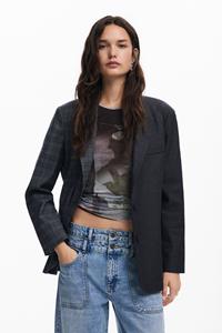 Desigual Asymmetrische blazer - BLACK