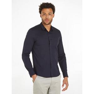 Calvin Klein Overhemd met lange mouwen SLIM FIT STRETCH POPLIN