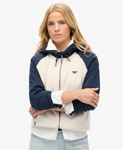 Superdry Vrouwen Essential Baseball-hoodie met Rits Blauw