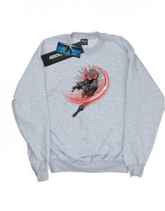 DC Comics Aquaman zwart Manta Flash-sweatshirt voor meisjes