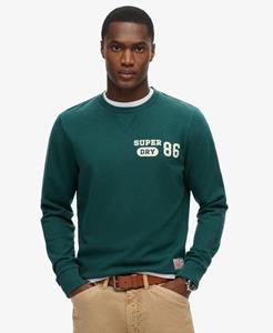 Superdry Mannen Atheltic Sweatshirt met Print Groen