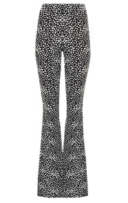 Jurkjes Janine Flared Broek Cheetah Zwart Wit