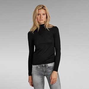 G-Star RAW Gebreide Trui Mock - Zwart - Dames