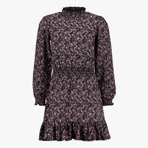 MyWay meisjes jurk met paisley print zwart roze