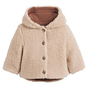 LA REDOUTE COLLECTIONS Warme jas met kap in sherpa, gevoerd in fleece