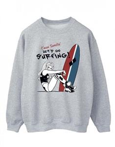 DC Comics Heren Harley Quinn Let's Go Surfing katoenen sweatshirt