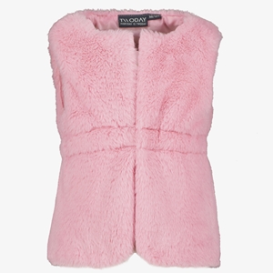 TwoDay meisjes gilet van imitatiebont roze