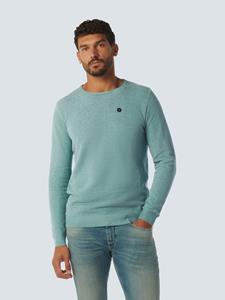 No Excess Pullover Crewneck 2 Coloured Jacquard Pacific 