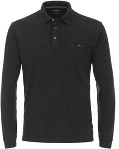 Casa Moda Poloshirt Long Sleeves Anthrazit