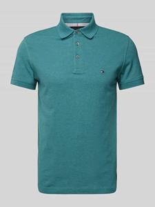 Tommy Hilfiger Slim fit poloshirt met labelstitching