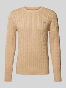 Gant Gebreide pullover met ronde hals