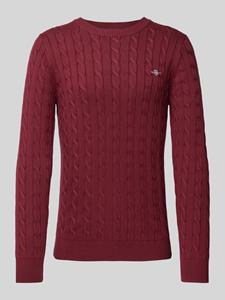 Gant Gebreide pullover met ronde hals