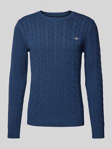 Gant Gebreide pullover met ronde hals