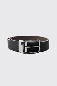 Boohoo Omkeerbare Bruine Riem, Brown