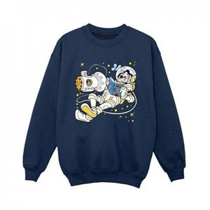 Disney Boys Goofy Reading In Space Sweatshirt