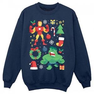 Marvel Boys Iron Man en Hulk kerstdagsweater