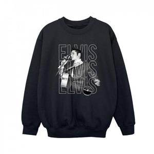 Elvis Boys Sweatshirt met drievoudig logo en portret