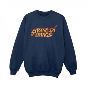 Pertemba FR - Apparel Netflix Boys Stranger Things-logo brekend sweatshirt