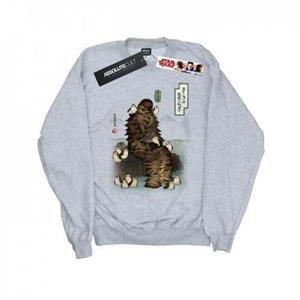 Star Wars Boys The Last Jedi Japanese Chewbacca Porgs Sweatshirt