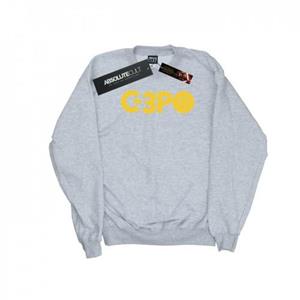 Star Wars Boys The Rise Of Skywalker C-3PO Text Logo Sweatshirt