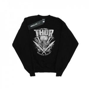 Marvel Boys Thor Ragnarok Hammer-logo sweatshirt