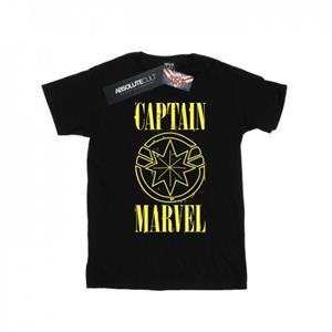 Marvel meisjes Captain  katoenen T-shirt met grunge-logo