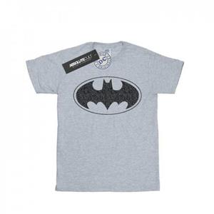 DC Comics Batman katoenen T-shirt met één kleur logo voor meisjes