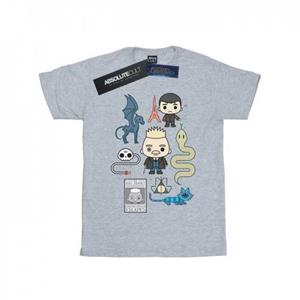 Pertemba FR - Apparel Fantastic Beasts meisjes Chibi Grindelwald katoenen T-shirt