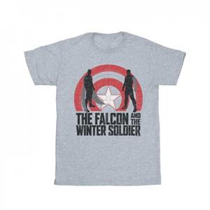 Marvel Girls The Falcon en de Winter Soldier Shield Silhouetten katoenen T-shirt